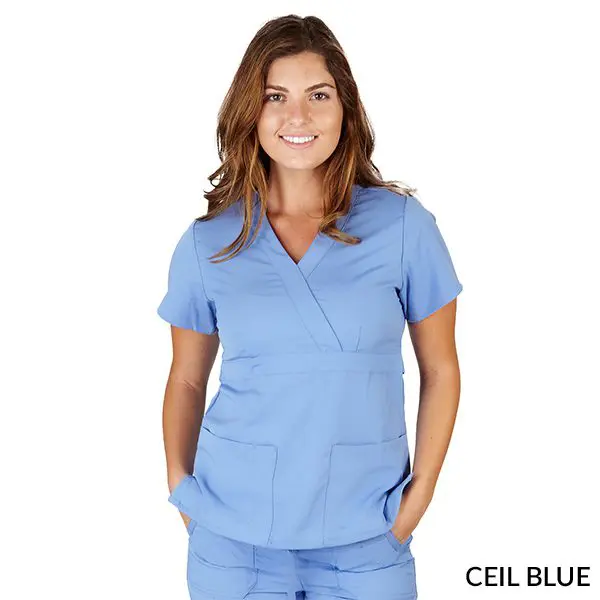 ULTRASOFT MOCK WRAP SCRUB TOP (STYLE# 8115)