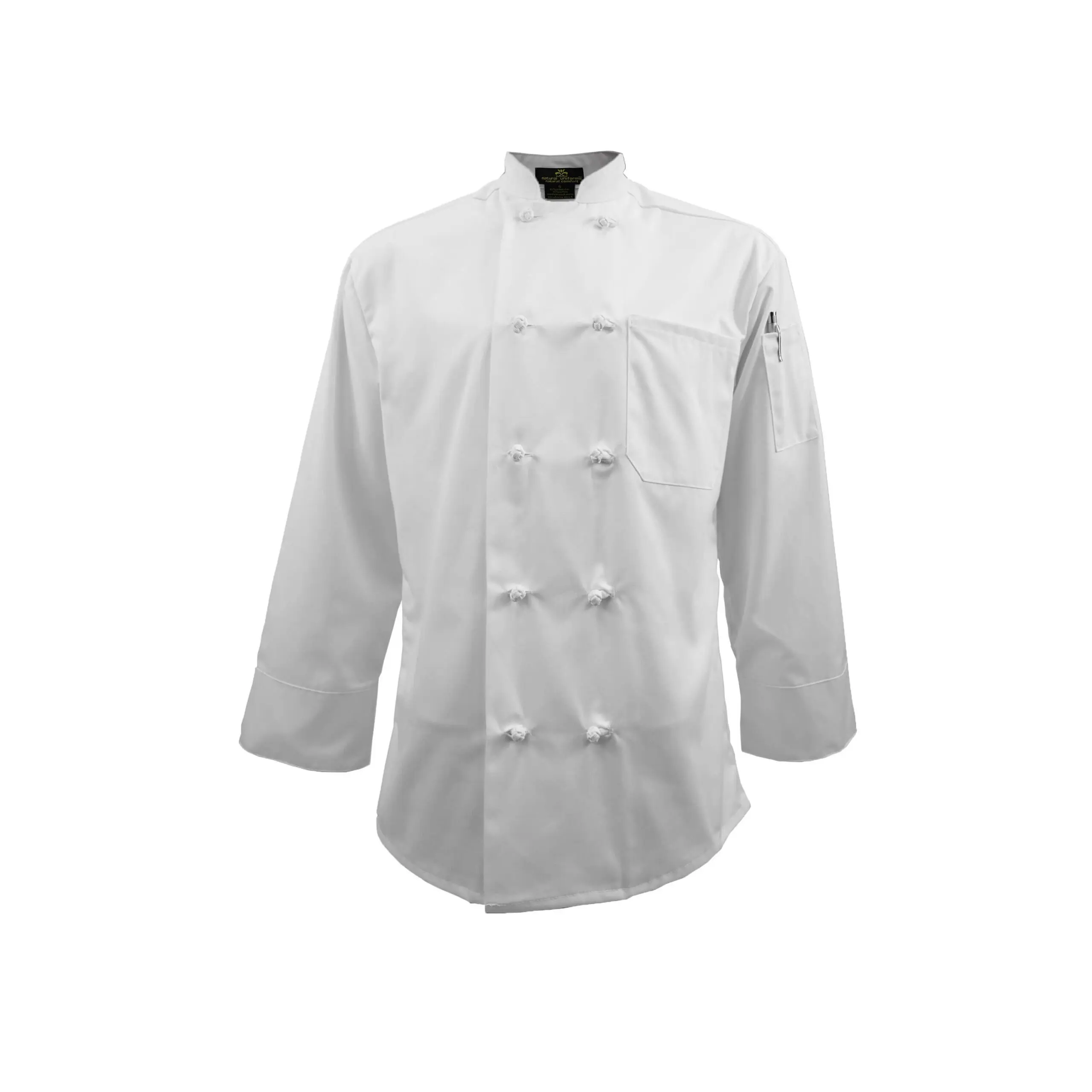 Knot Button Chef Coat with Thermometer Pocket (STYLE 1032)