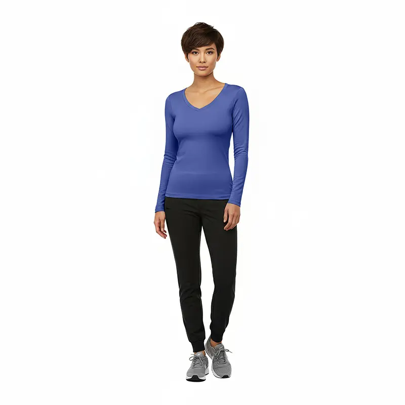 LONG SLEEVE UNDER SCRUB V-NECK T-SHIRT (STYLE# 7170)
