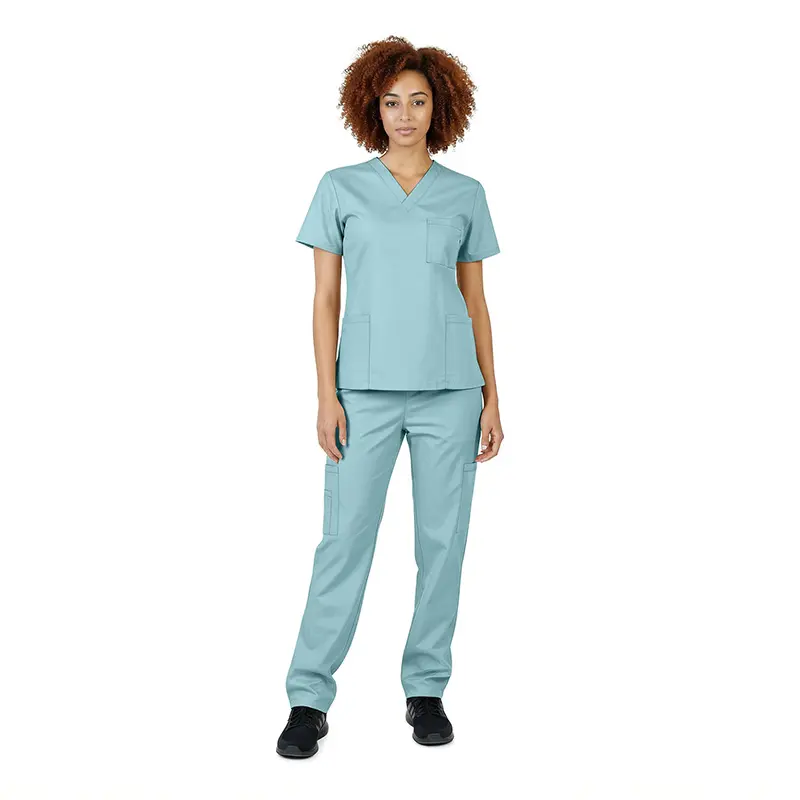 Classic Unisex 10 Pkt V-Neck Cargo Set (STYLE# 1020)