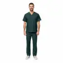 Classic Unisex 6 Pkt V-Neck Set (STYLE# 1010) - M, DARK HUNTER GREEN