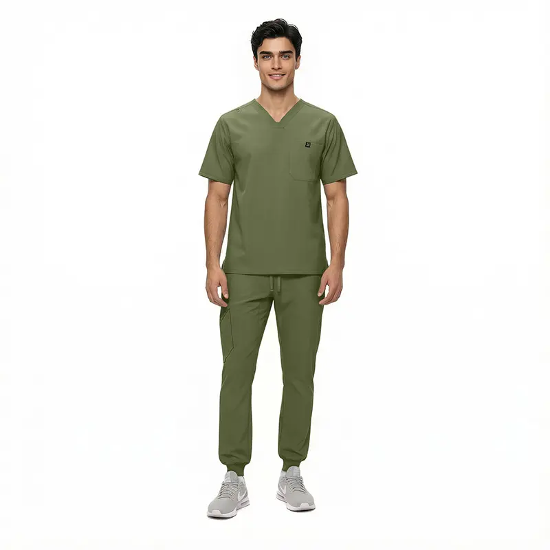 Mens Luxe Stretch Jogger Scrub Set (Style 3500Set)