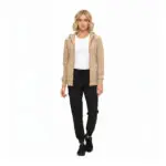 Women's Scrub Jacket Hoodie – Lightweight Zip Up Nursing Jacket, Stretch Medical Uniform Jacket for Women (STYLE 4301JKT)